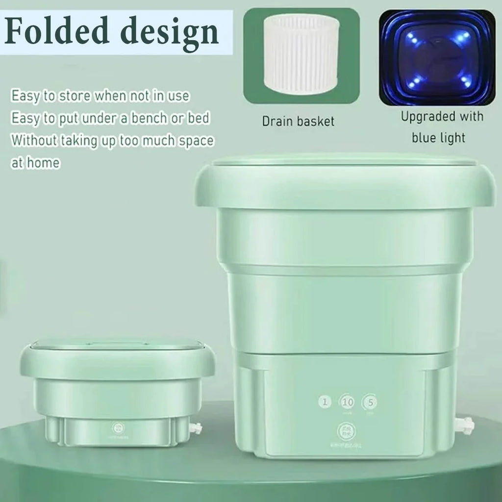 Foldable Mini Washing Machine 3 Speeds Timed Z815754