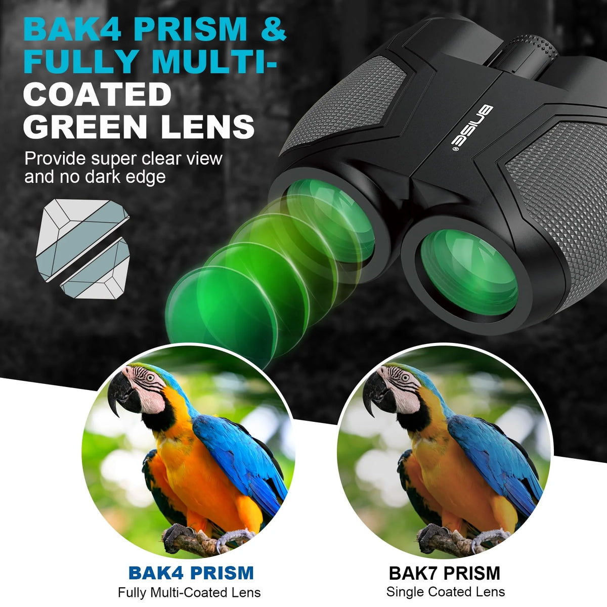 12x25 Compact Binoculars with FMC & BAK4 C15297