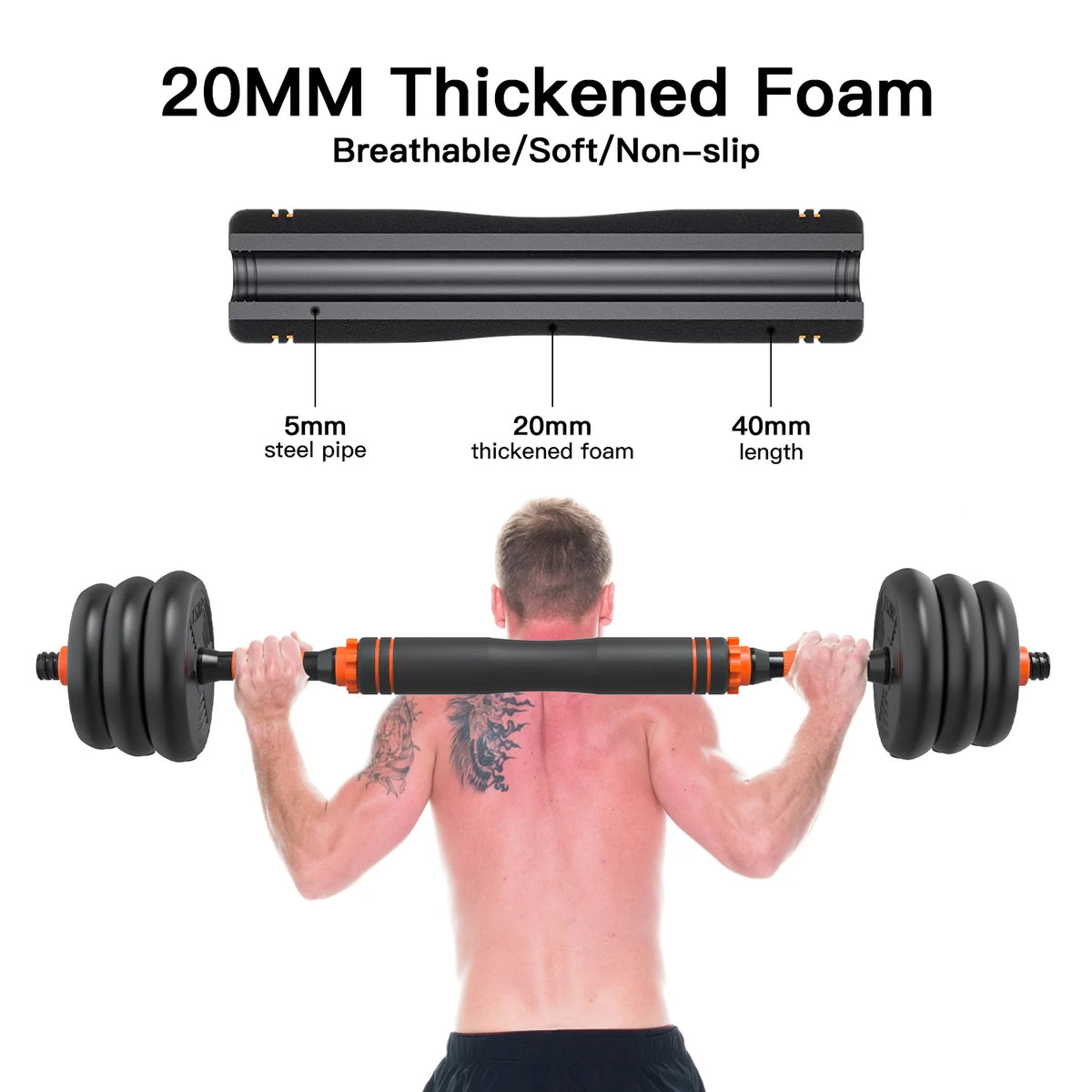 66LBS 4 in 1 Adjustable Dumbbell Set with Connecting Rod T59125