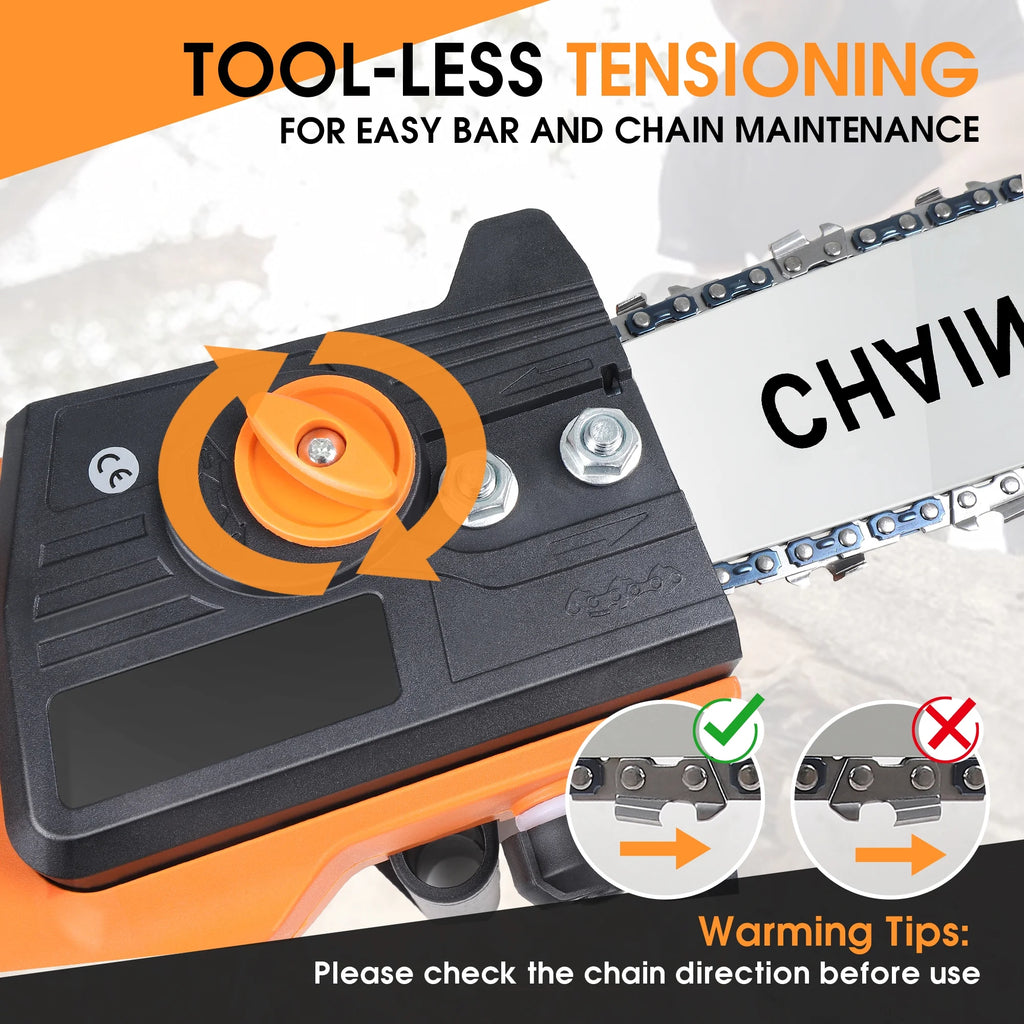 12 inch Cordless Electric Chainsaw with 2 Battery Y356436
