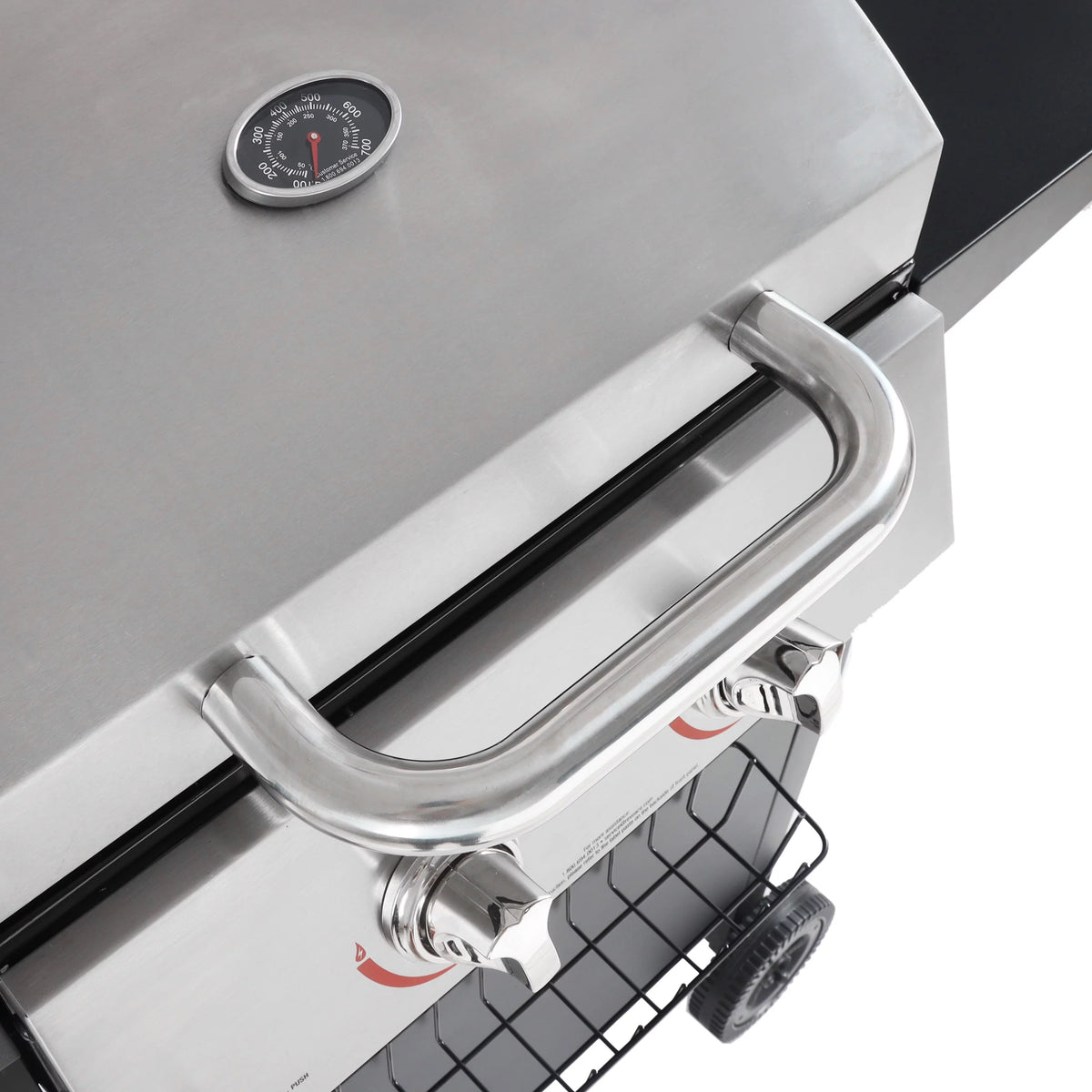 2-Burner Propane Gas Grill, Stainless and Black H443