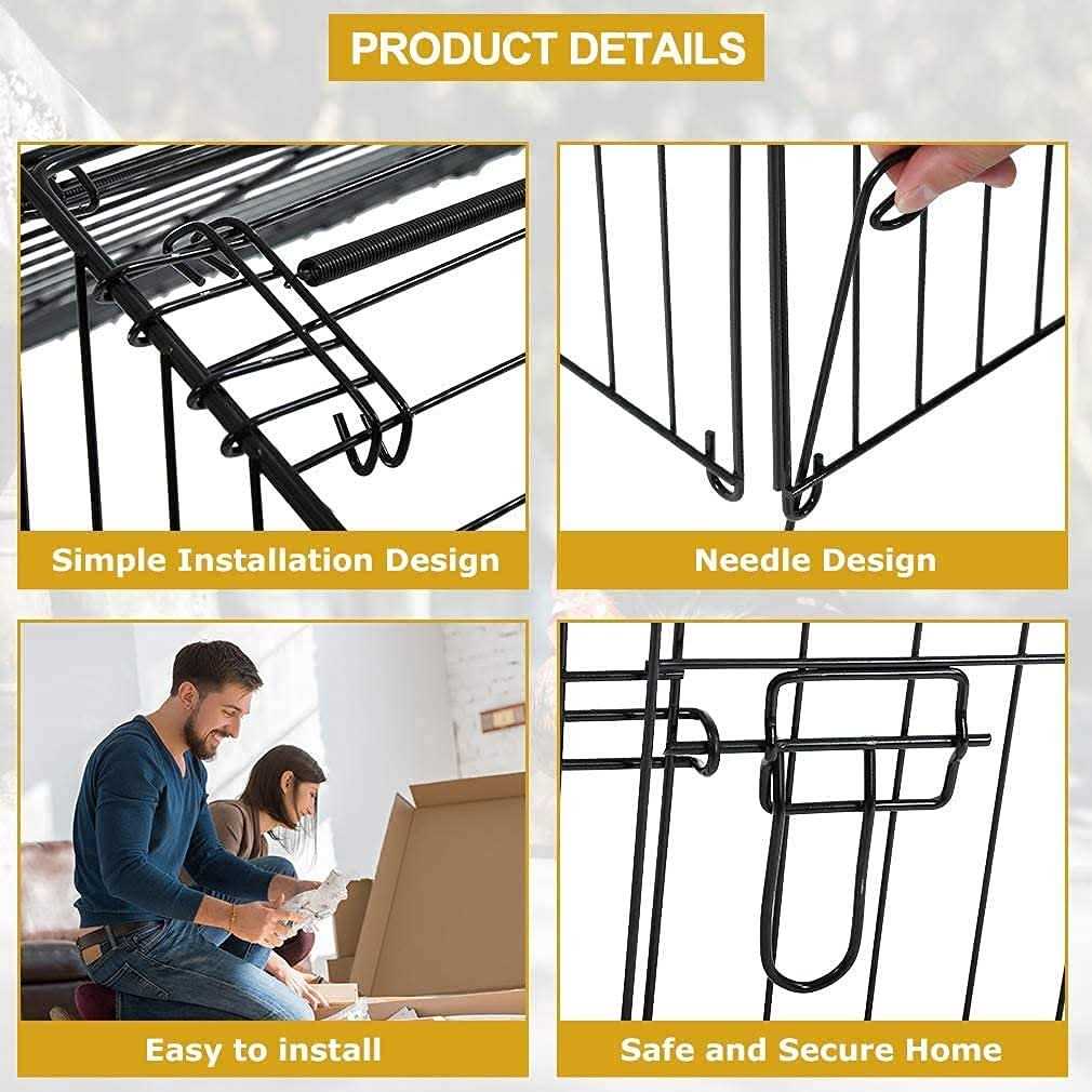 Large Metal Chicken Coop with Door & Cover N767823