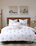 3 Piece Cotton Percale Duvet Cover Mini Set Full/Queen H768325