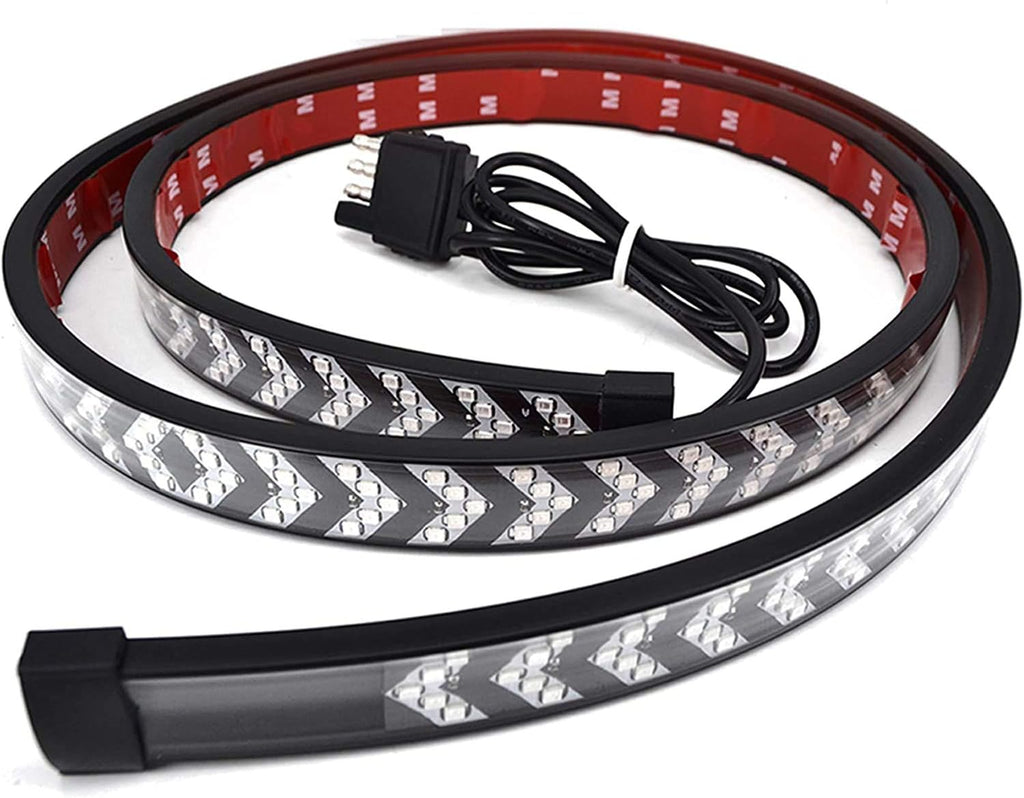 60 LED Red & White Truck Tailgate Light Bar Pack of 2 O35472