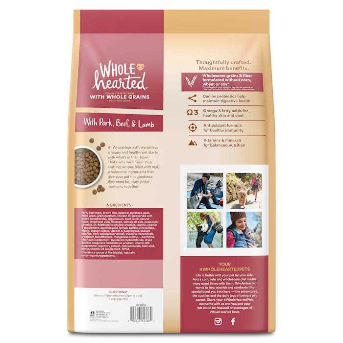 Whole Grains with Pork Beef & Lamb Dry Dog Food W87324