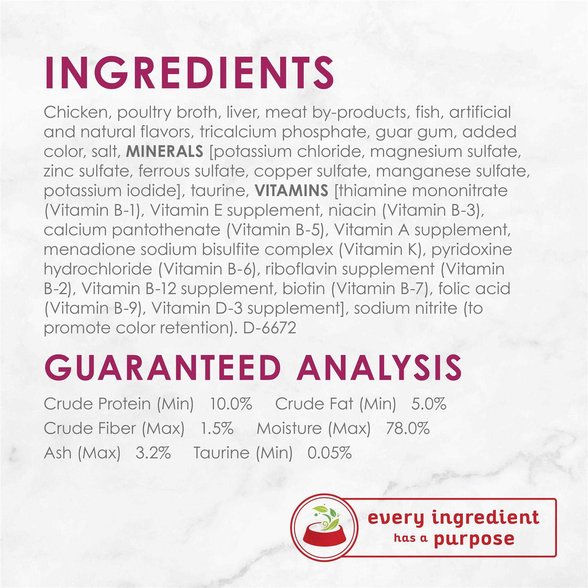 Chicken Pate Wet Cat Food K6208