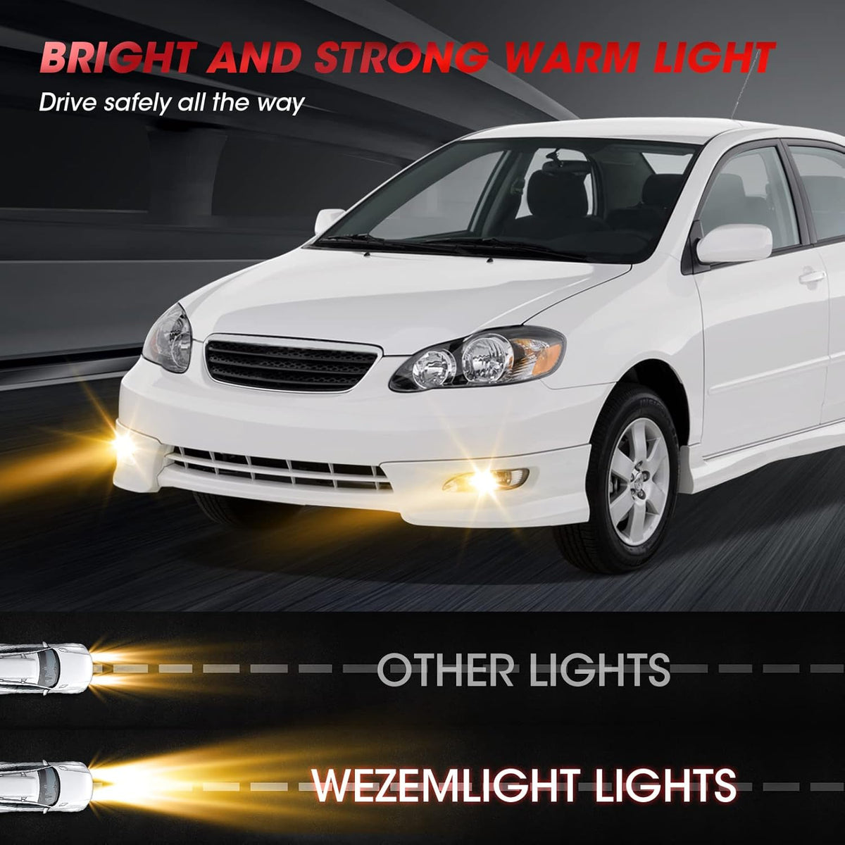 Fog Lights with Halogen Bulbs Switch and Wiring Kit 1 Set H77946