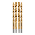 1/4 in. Titanium Drill Bit Set, 4 Piece H79465