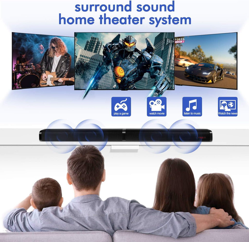 37-Inch Bluetooth Sound Bar with Surround Sound S702