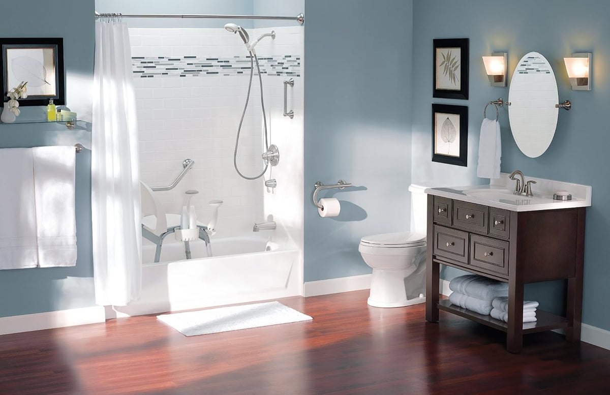 Adjustable Bath Safety Shower Chair with Back and Arm Rests I1066