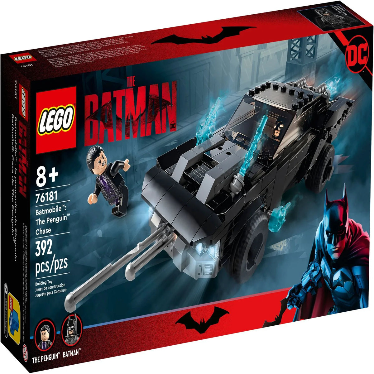 Batman Batmobile Car Toy with 2 Minifigures M621883