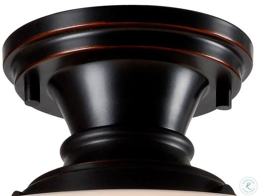 1 Light Flush Mount Oil Rubbed Bronze X439810