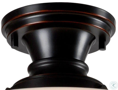 1 Light Flush Mount Oil Rubbed Bronze X439810