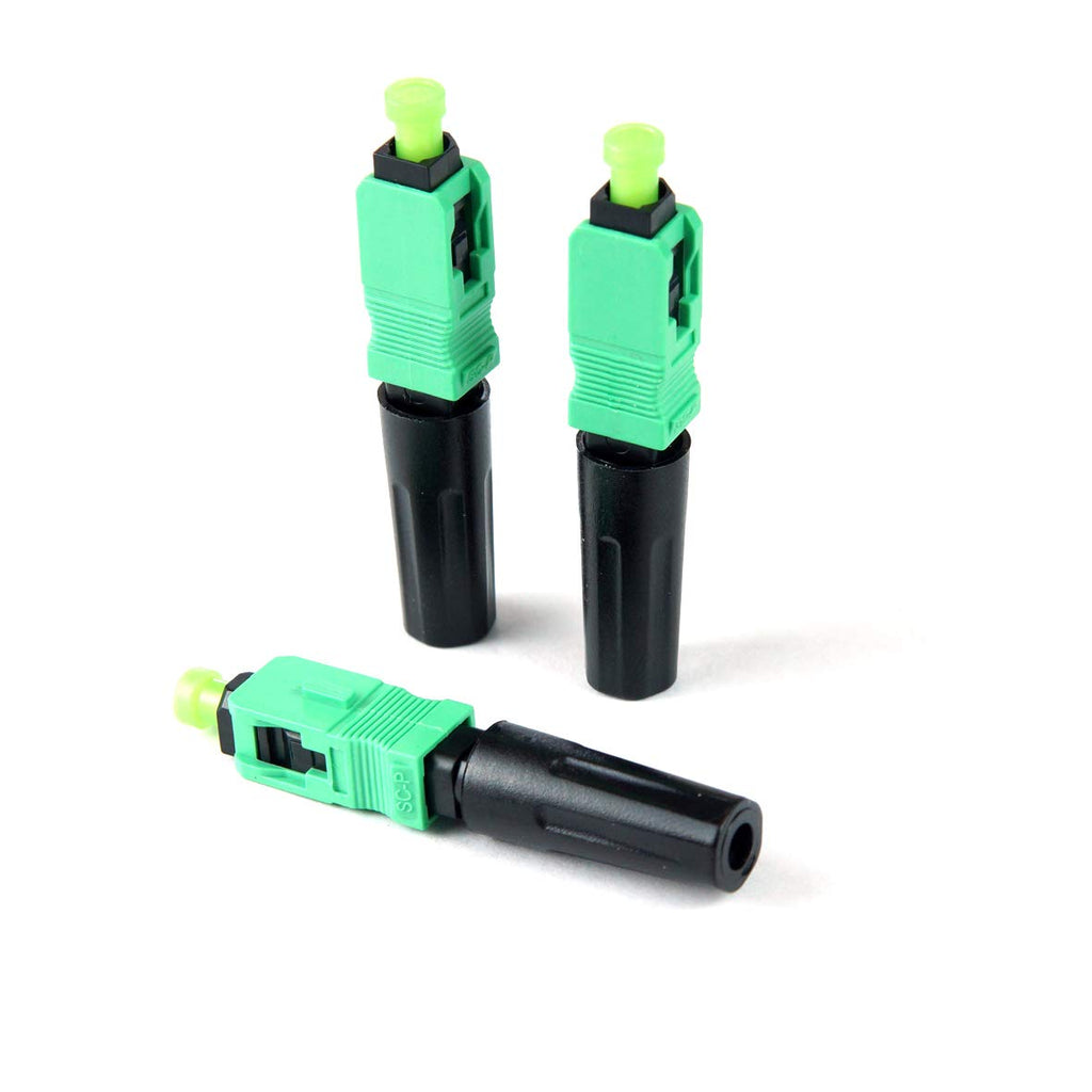 SC APC Fiber Optic Quick Connector 100pcs I24062