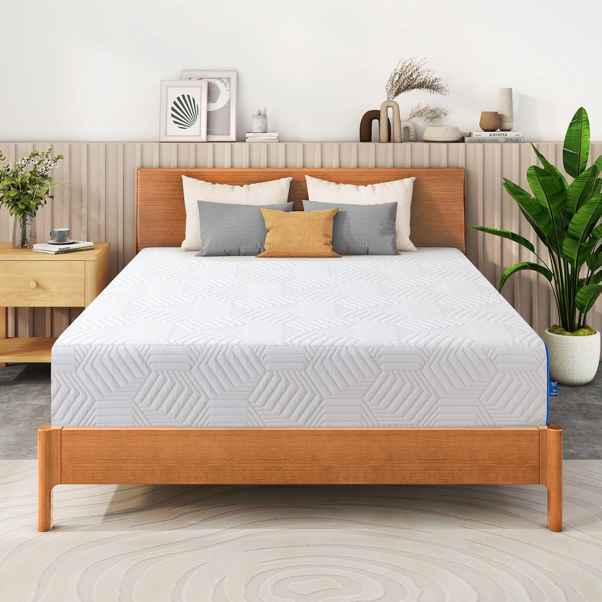 8 inch Twin Size Green Tea Memory Foam Mattress I123