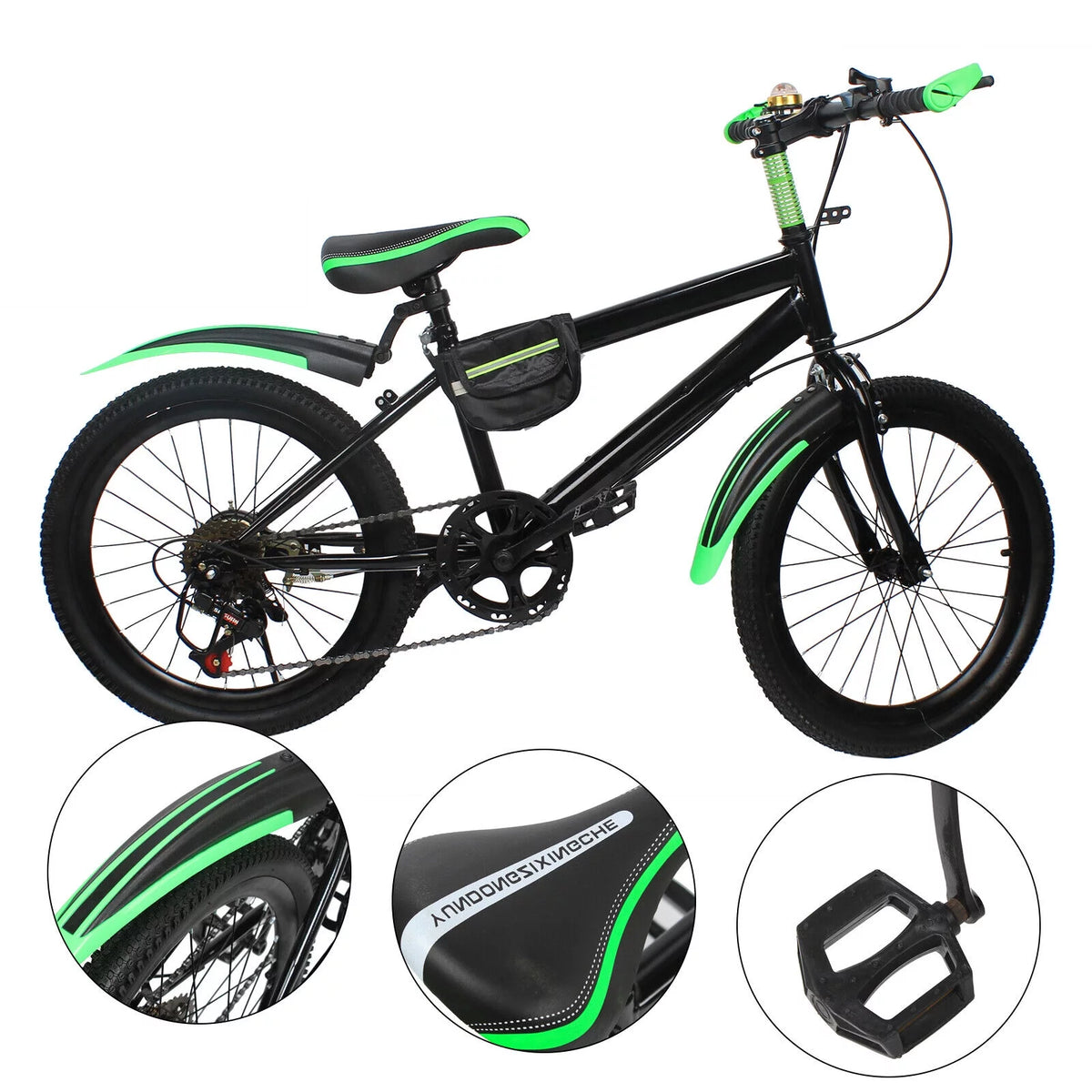 20 Kids Bike 7 Speed High Carbon Steel Mountain Bike H9570