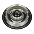 Stainless Steel Slow Feed Bowl Non-Tip & Non-Skid E3836