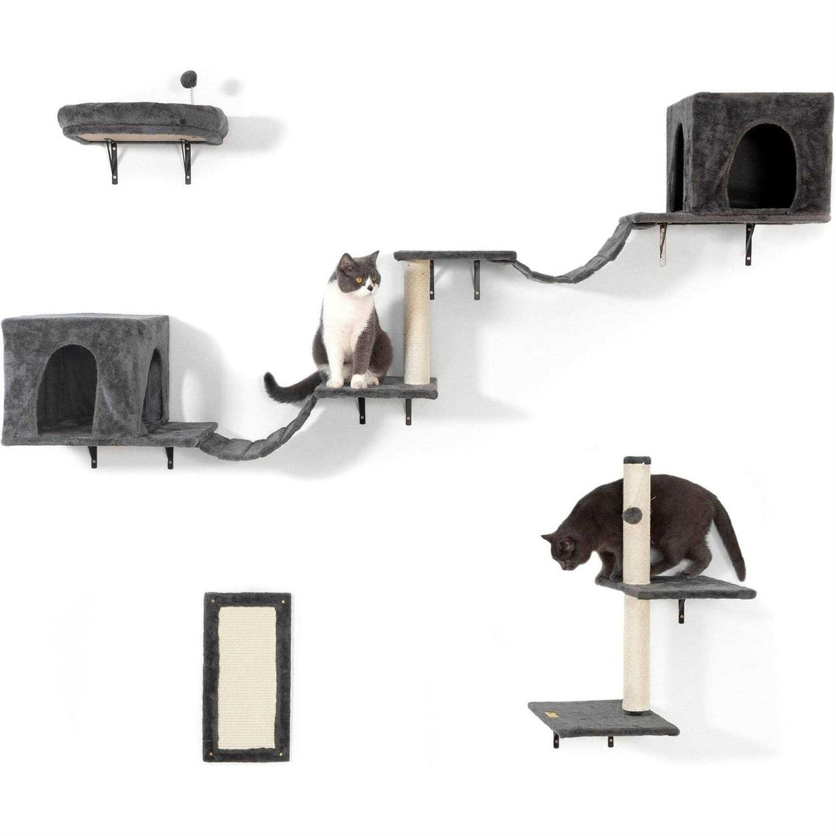Wall-Mounted Cat Shelves Cat Tree Climber Set P813
