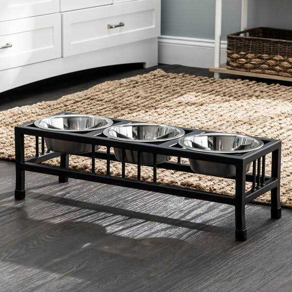 Double Raised Dog Bowl N875