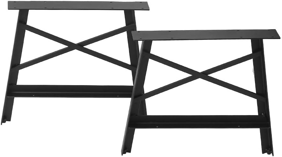 Black 15.7” Cast Iron Table Legs 2 PCS O146171