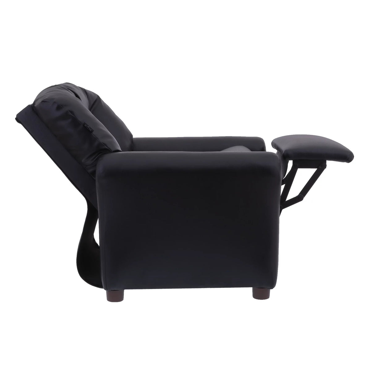 Kids Recliner Chair Polyester Linen Retro Orange O87441