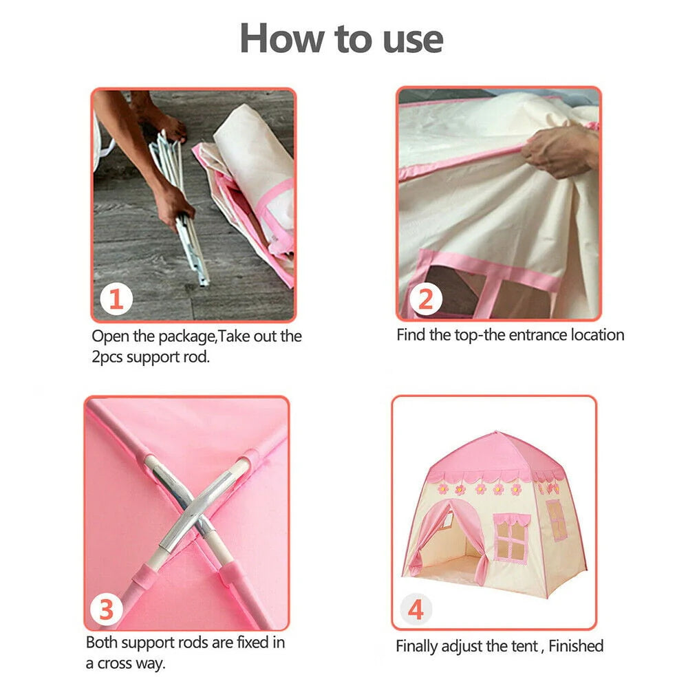 Kids Pop Up Play Tent with Carry Case J723