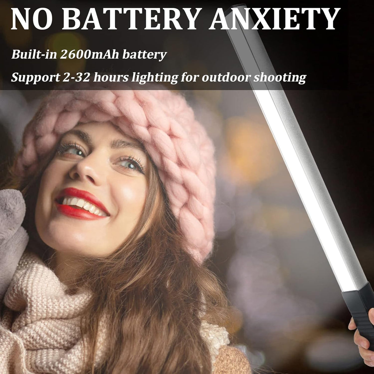 Portable Handheld LED Video Light 1000 Lumens USB Rechargeable T469