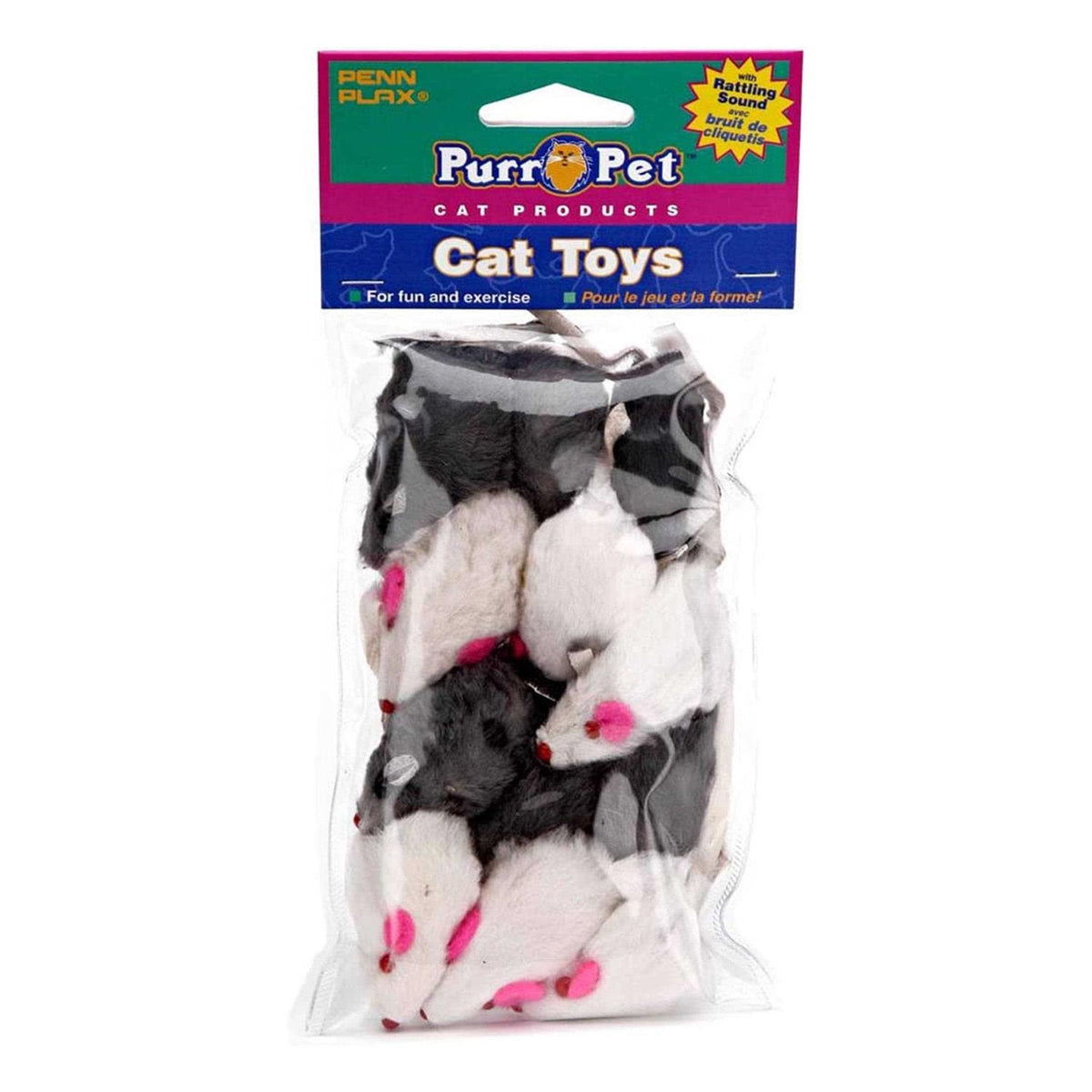 Fur Mice Cat Toys with Rattling Sounds I588161