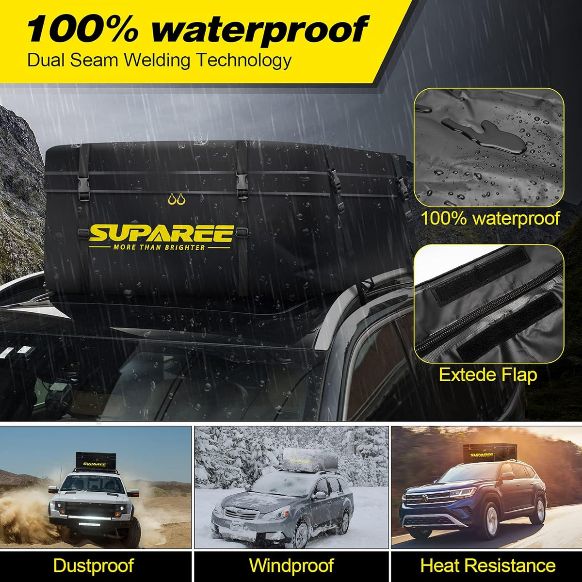 19 Cubic Feet Waterproof Rooftop Cargo Carrier C572012