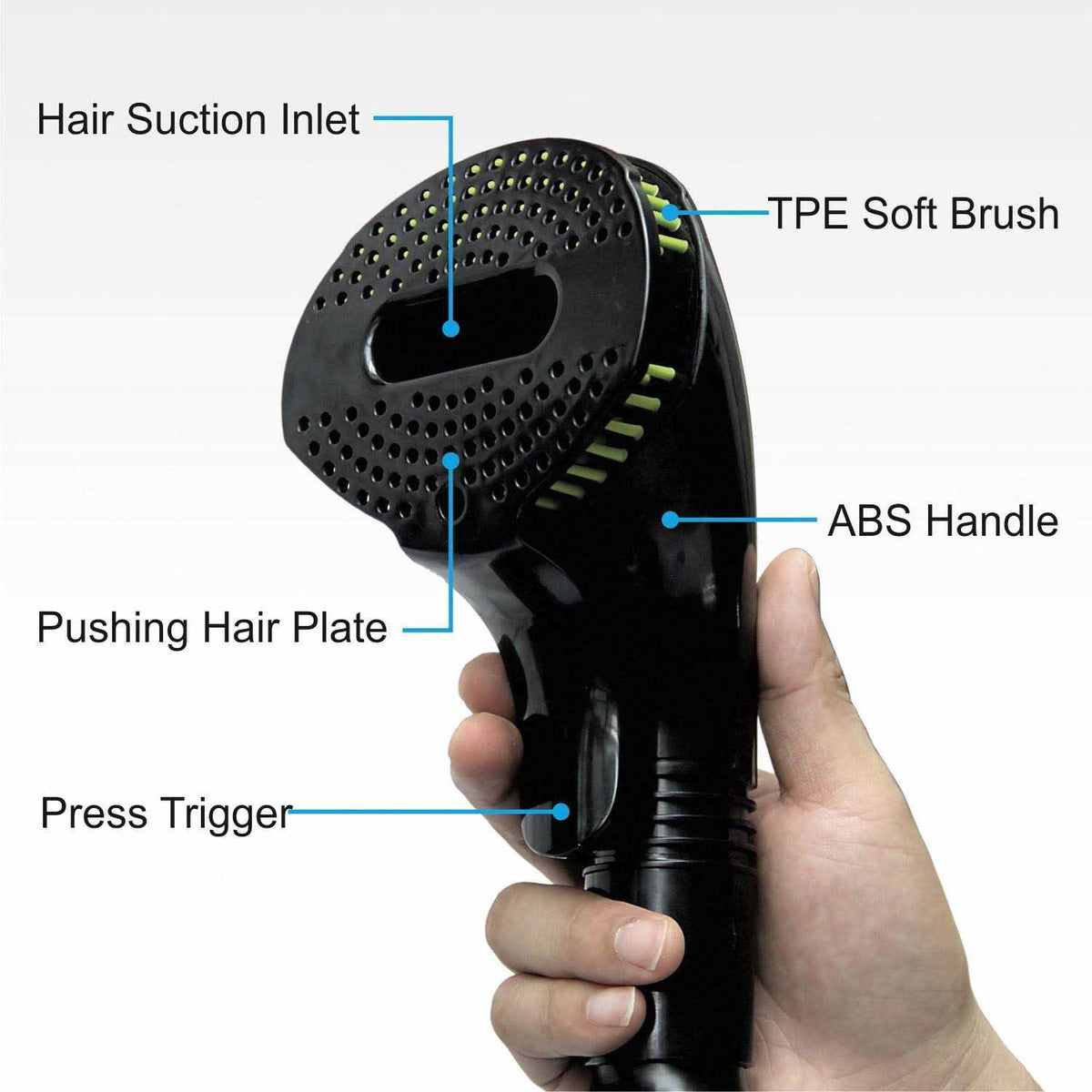 Pet Vacuum Grooming Brush Hair Shedding Deshedding Tool Kit R4732