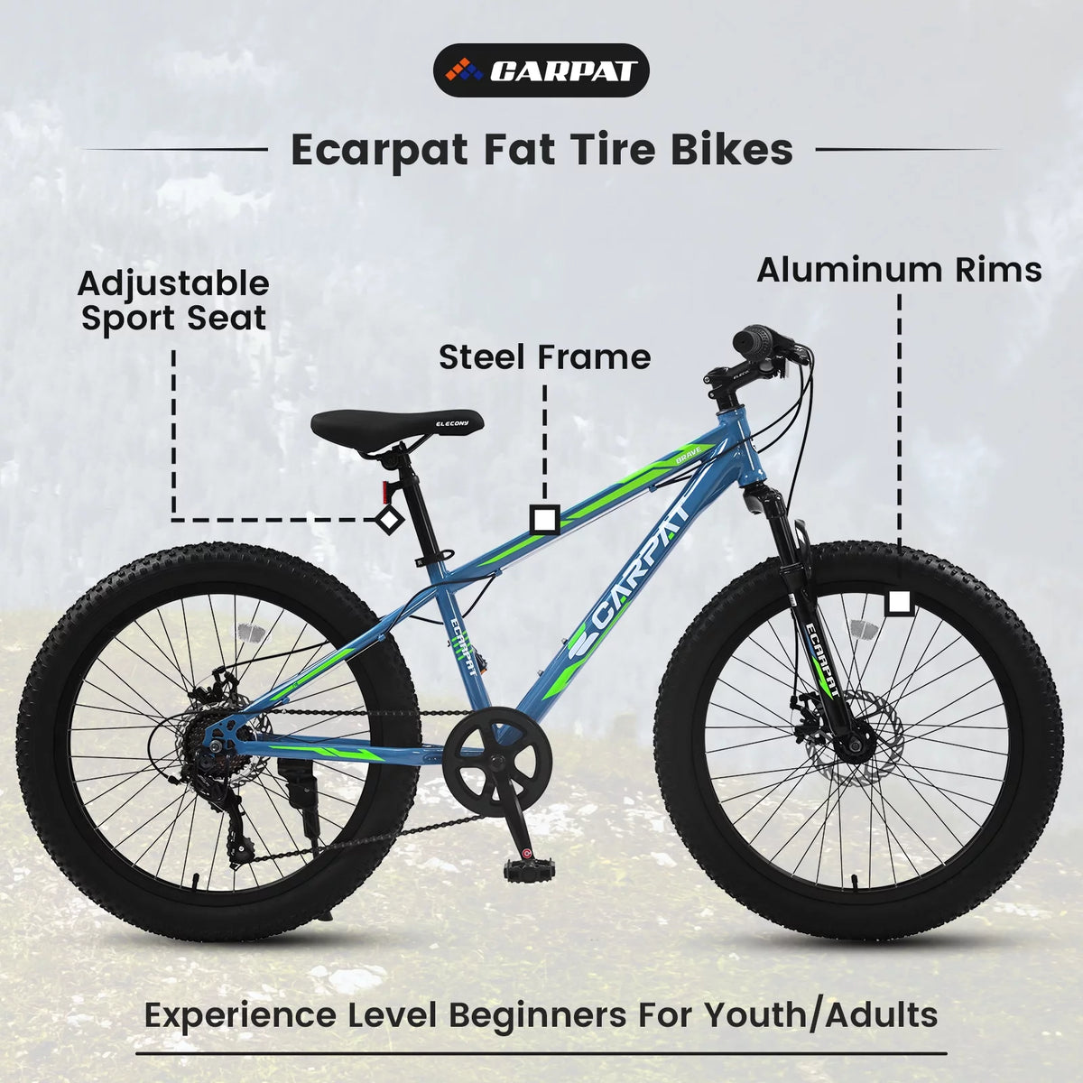 24 inch Mountain Bike with Fat Tires I77717