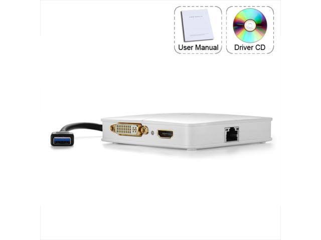 USB 3.0 to HDMI DVI VGA Gigabit Ethernet Adapter M2649