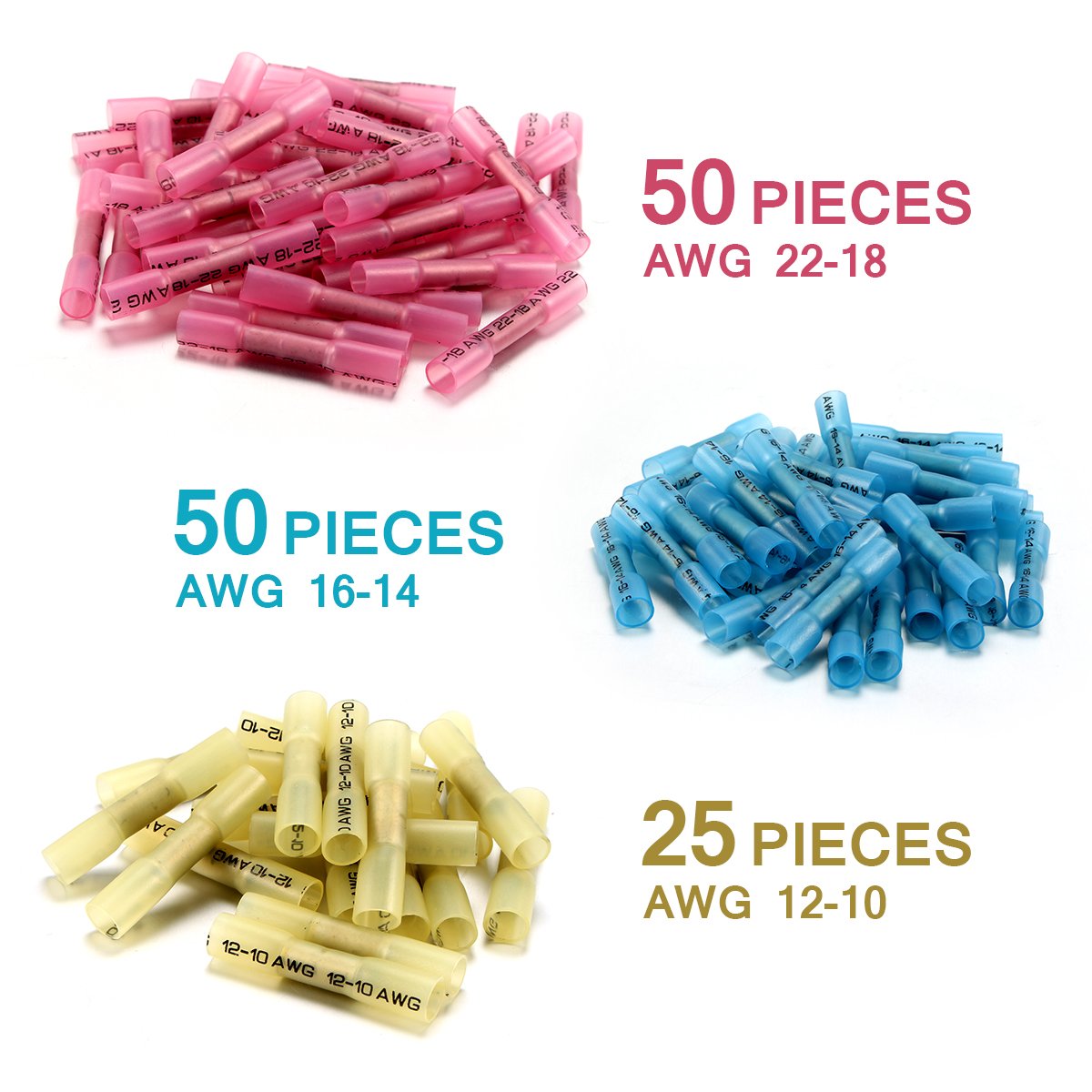 810PCS Insulated Heat Shrink Wire Connectors P1281