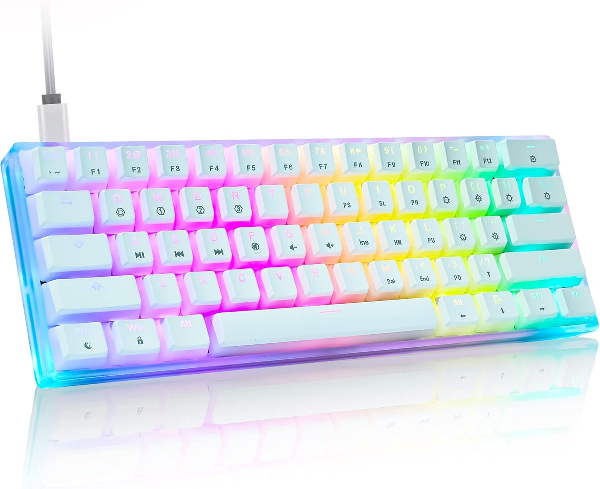 60% Hot Swappable RGB Backlit Gaming Keyboard E69602
