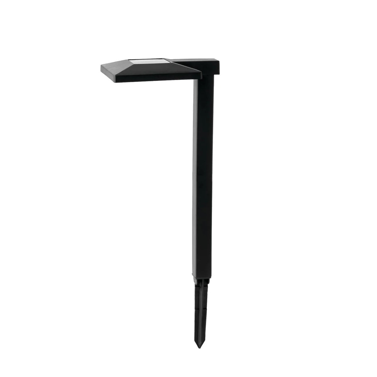 Solar Powered Square Black Plastic LED Landscape Path Light C66958