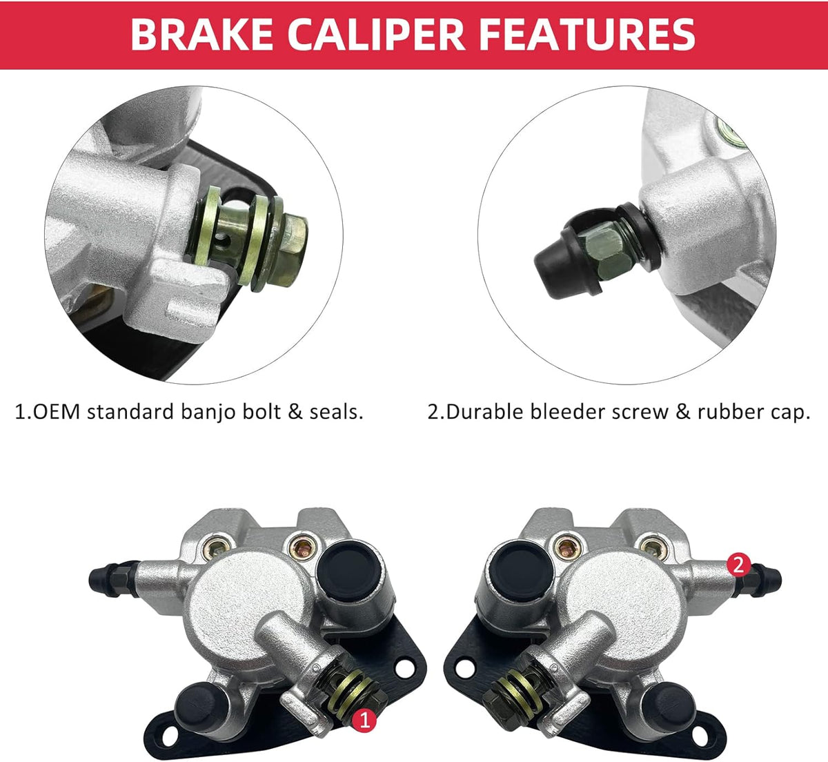Front Left Right Brake Calipers H297