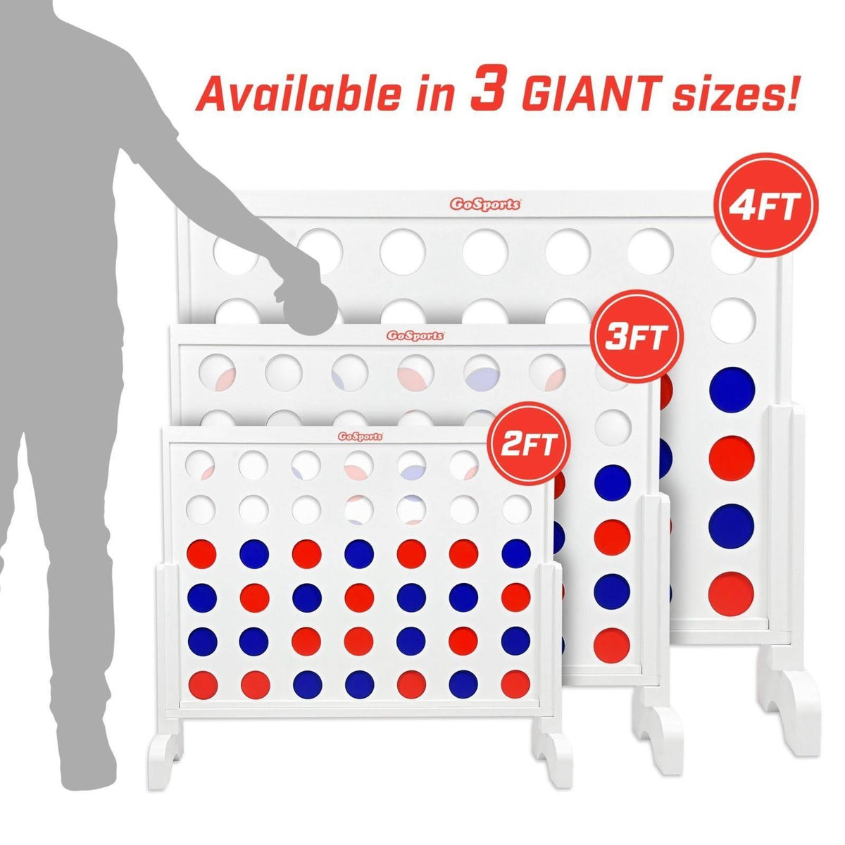 Giant 4-in-a-Row Game with Carrying Case O74612