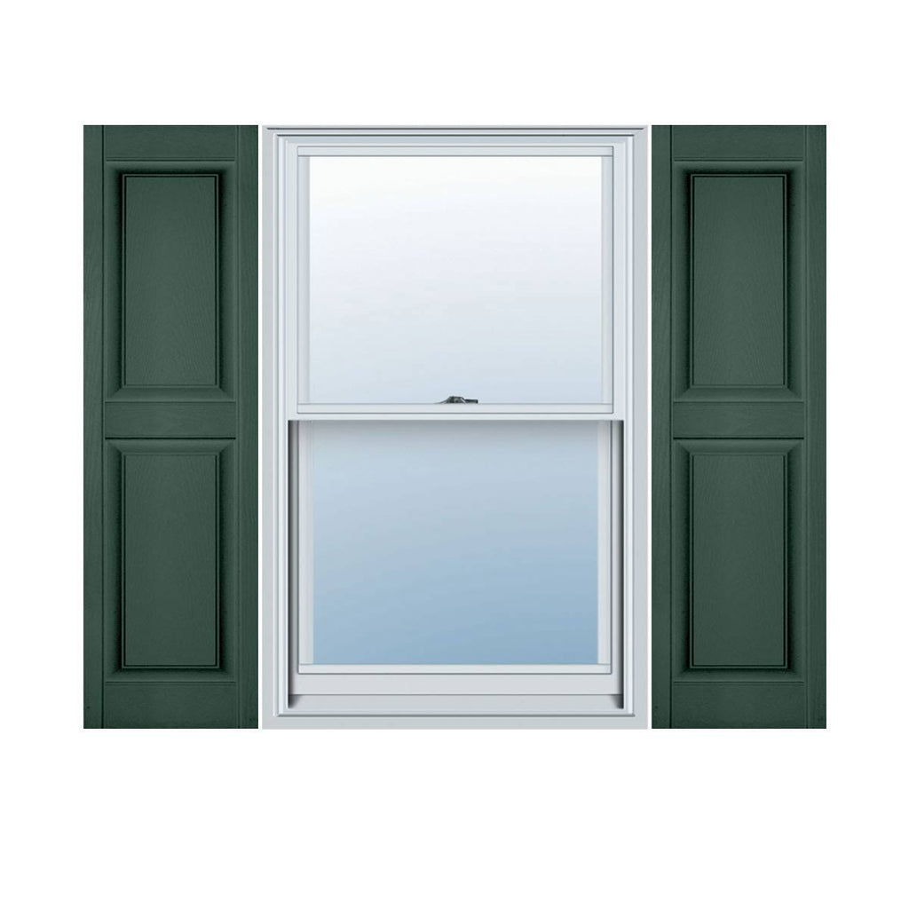 14 3/4x22W x 67x22H Vinyl Raised Panel Shutters D602