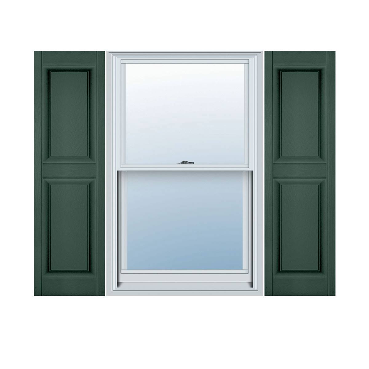 14 3/4x22W x 67x22H Vinyl Raised Panel Shutters D602