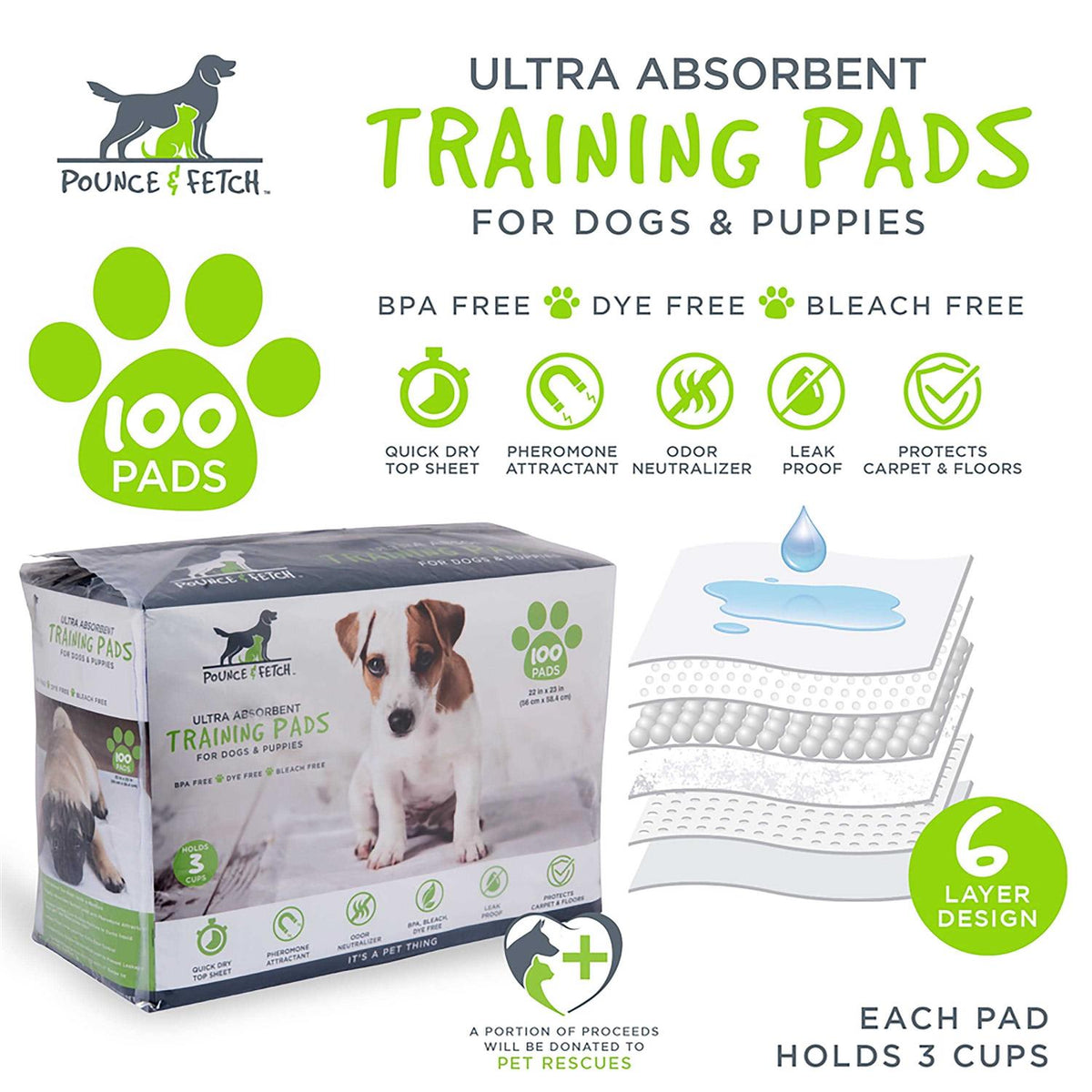100 Pack Dog Training Pads C531089