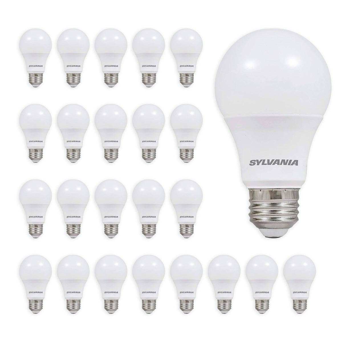 LED A19 Light Bulb 60W Equivalent 9W Not Dimmable Soft White 24 Pack O859846