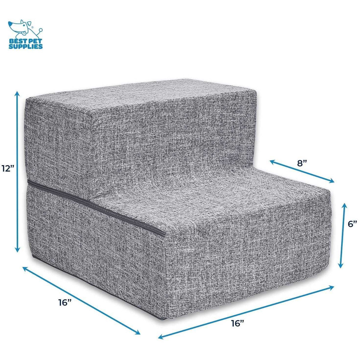 Foldable Pet Steps/Stairs with CertiPUR-US Certified Foam Q44650