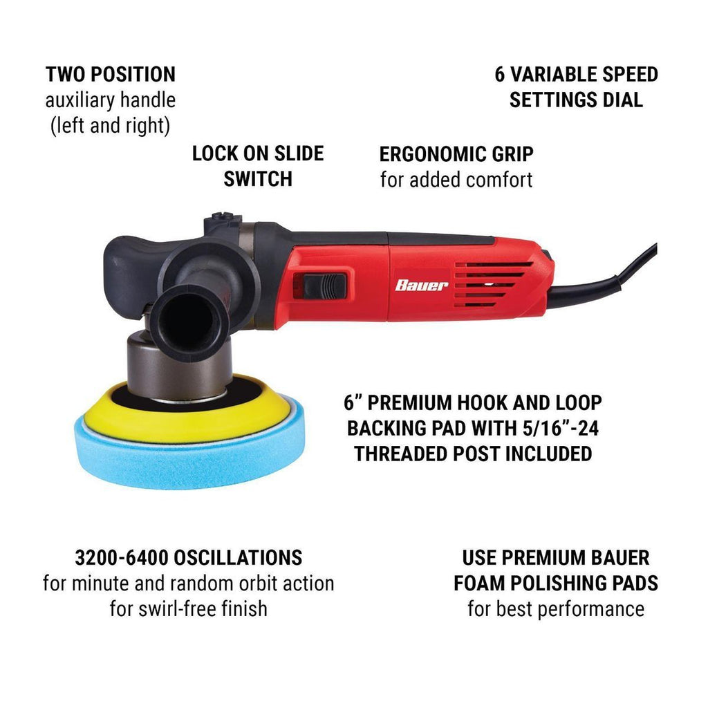 5.7 Amp 6 in. Random Orbit Polisher/Sander Y8861