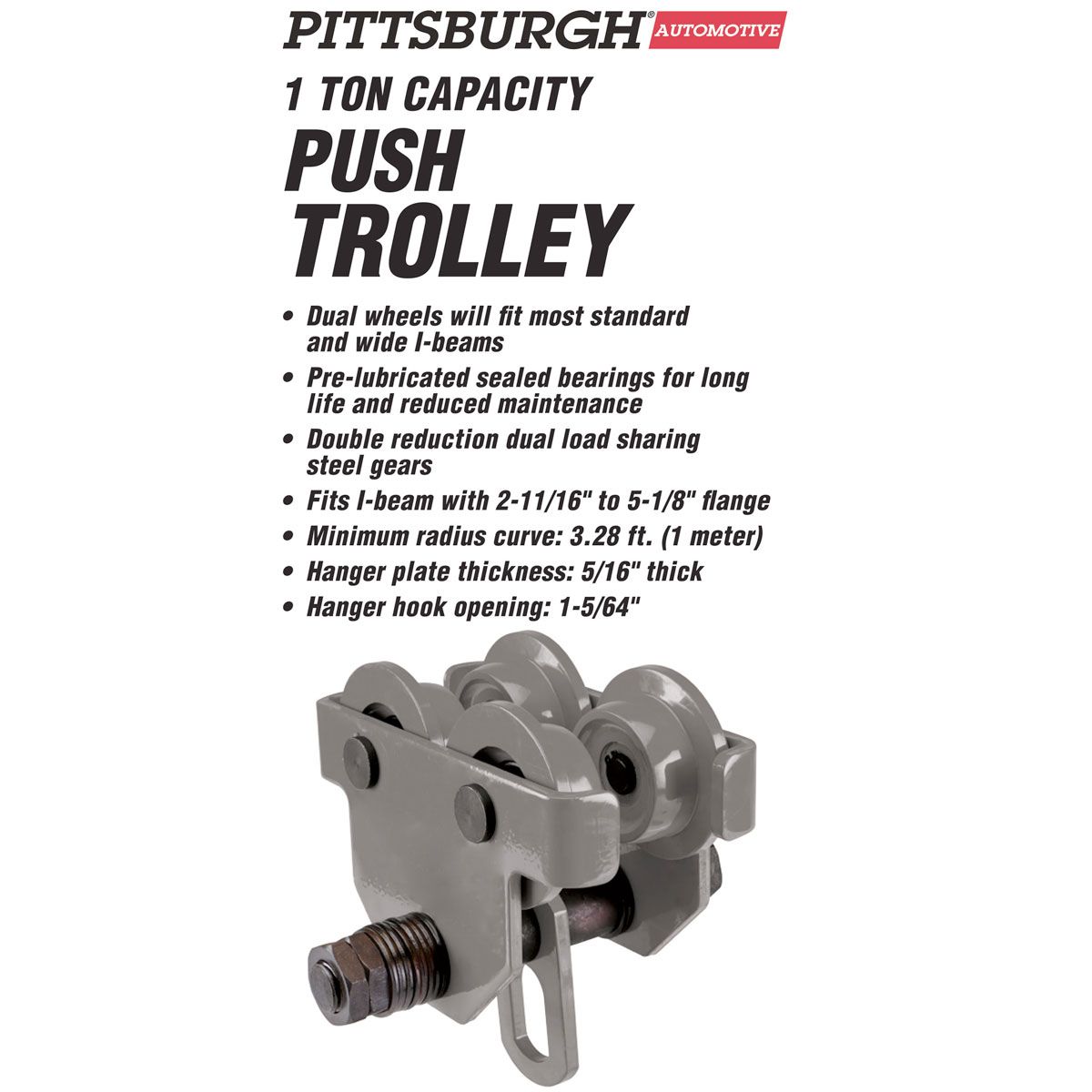 1 Ton Push Beam Trolley C2257
