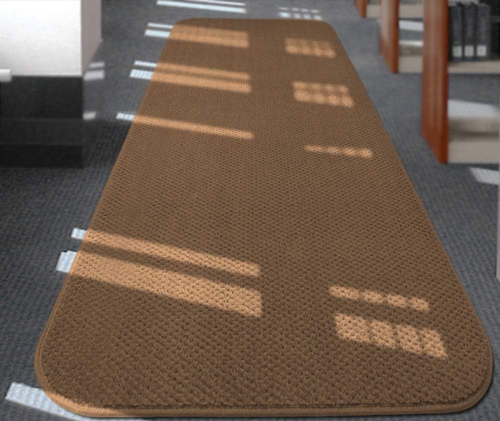Skid-Resistant Carpet Runner Toffee Brown 6 Feet X 27 Inches K35980