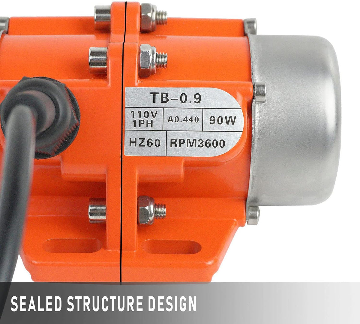 100W Single Phase Electric Vibrating Motor Aluminum Alloy Case AC 110V 3600rpm K40358