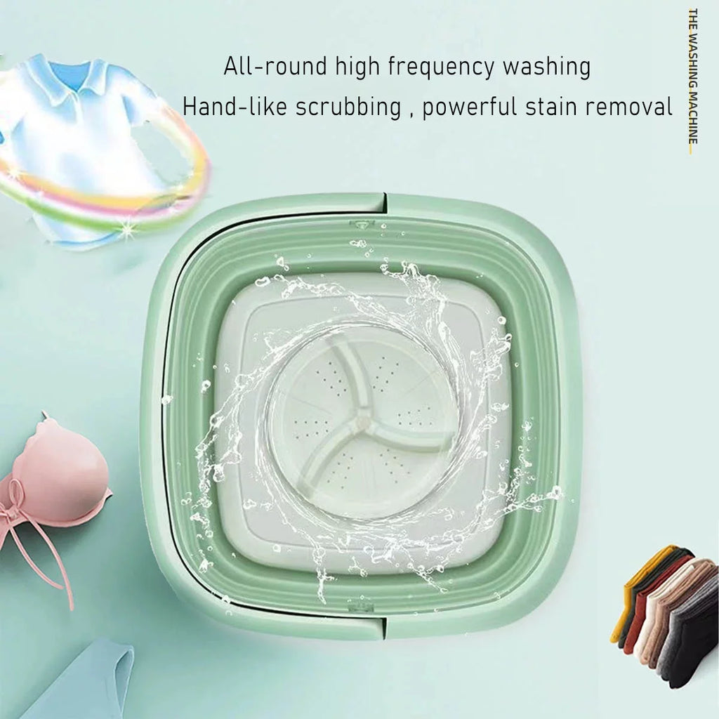 Foldable Mini Washing Machine 3 Speeds Timed Z815754
