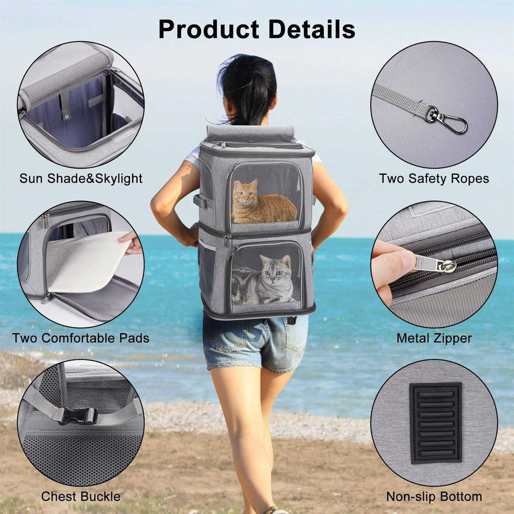 2-in-1 Double Pet Carrier Backpack H3491