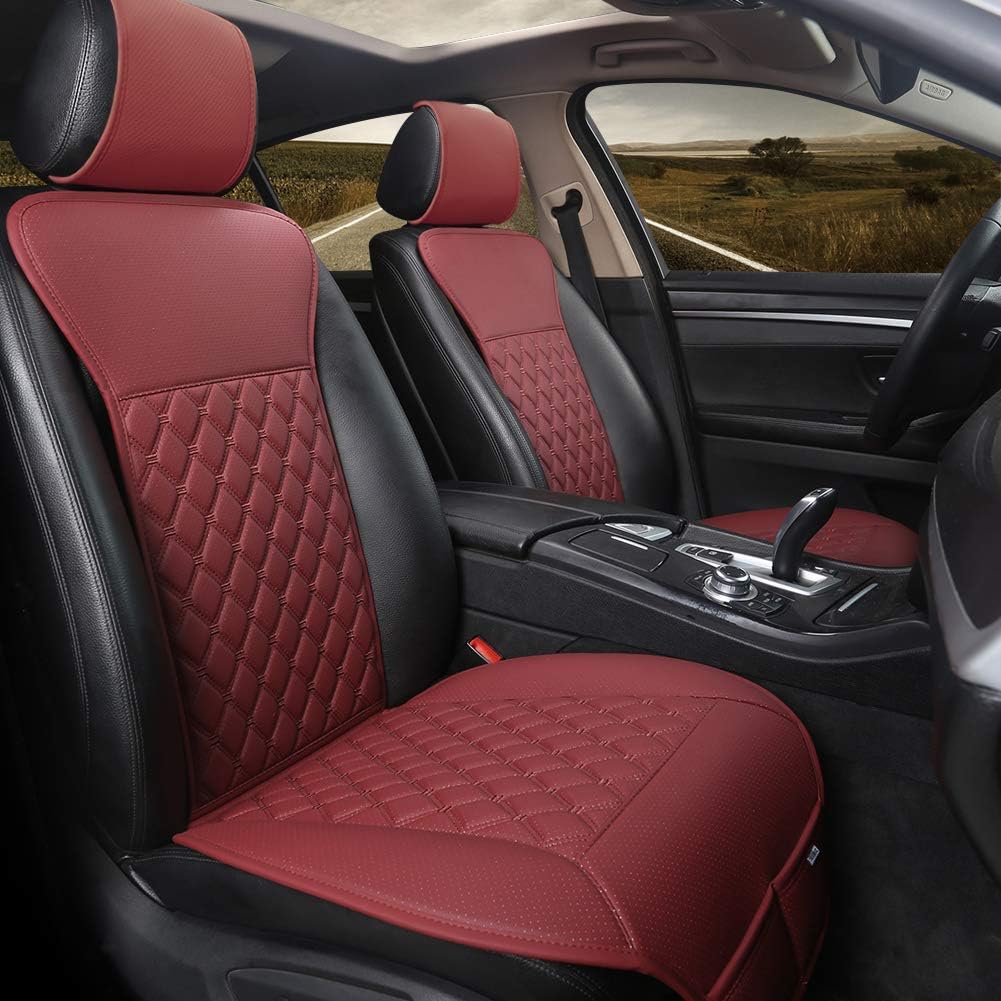Beige Diamond Pattern Car Seat Covers G63746