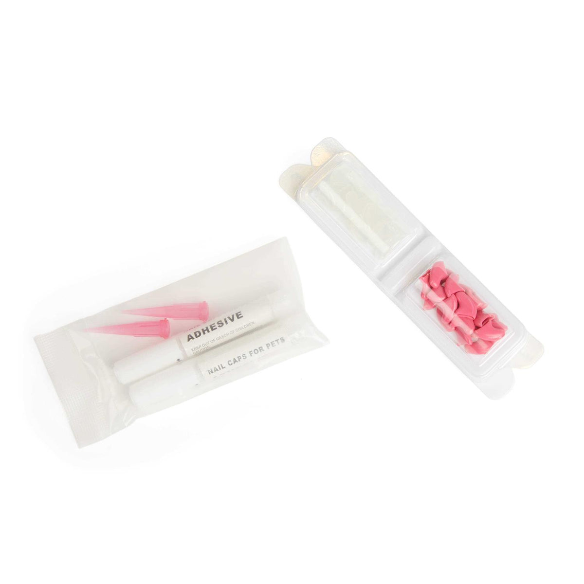 Clear Pink Cat Nail Caps Y475967